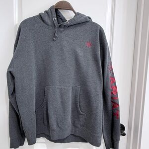 Ariat Men's Charcoal Hoodie with Red Details